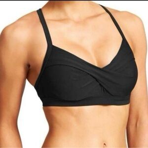 Athleta Black Twister Bikini Top 34 B/C